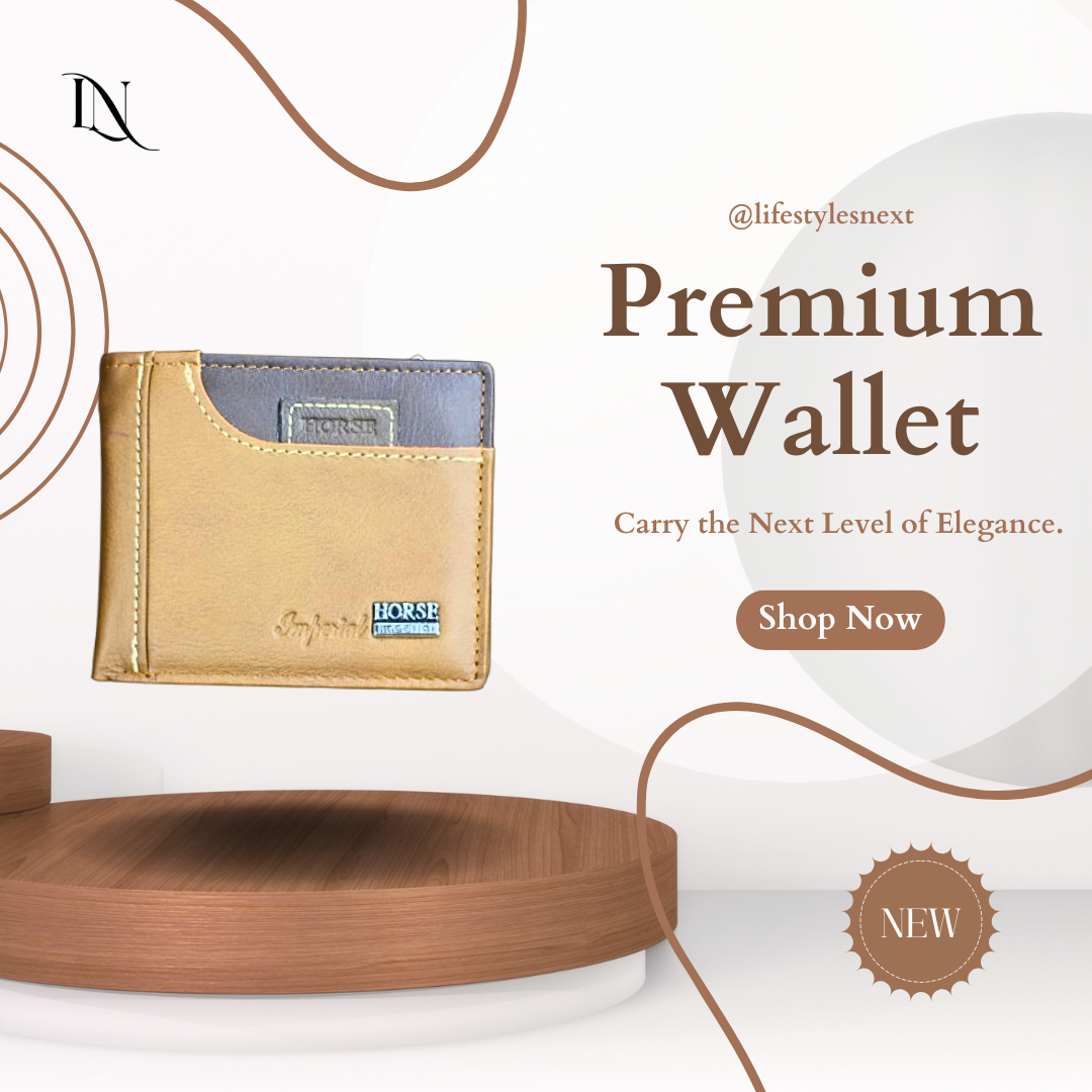 Premium Small Brown Leather Wallet
