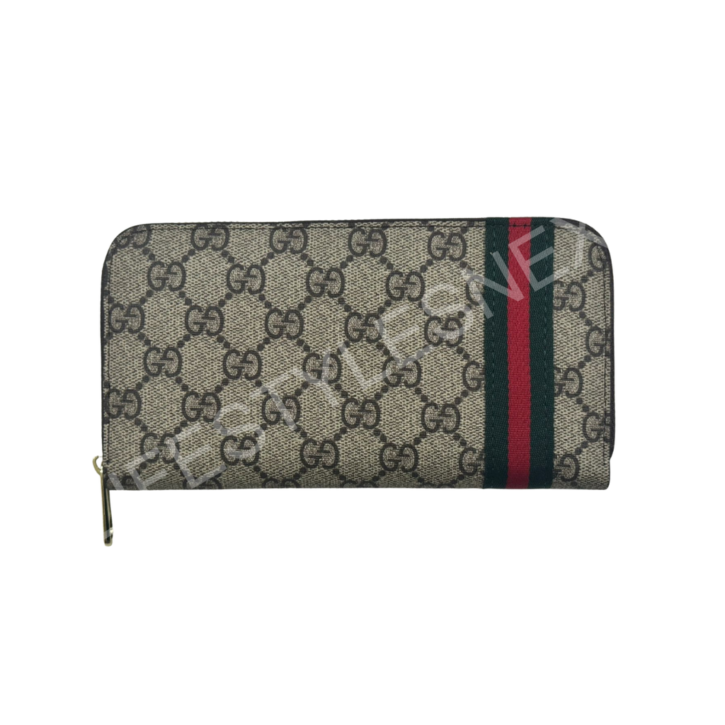 Italian Leather Designer Wallet for Men – Luxury Zipper Card Holder Clutch Purse