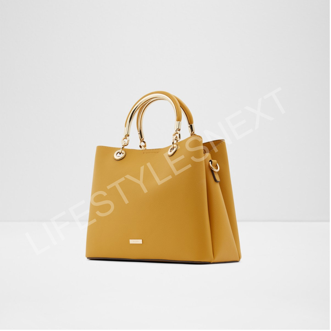 Cherrawia Dark Yellow Women’s Tote Bag – Elegant, Spacious & Stylish