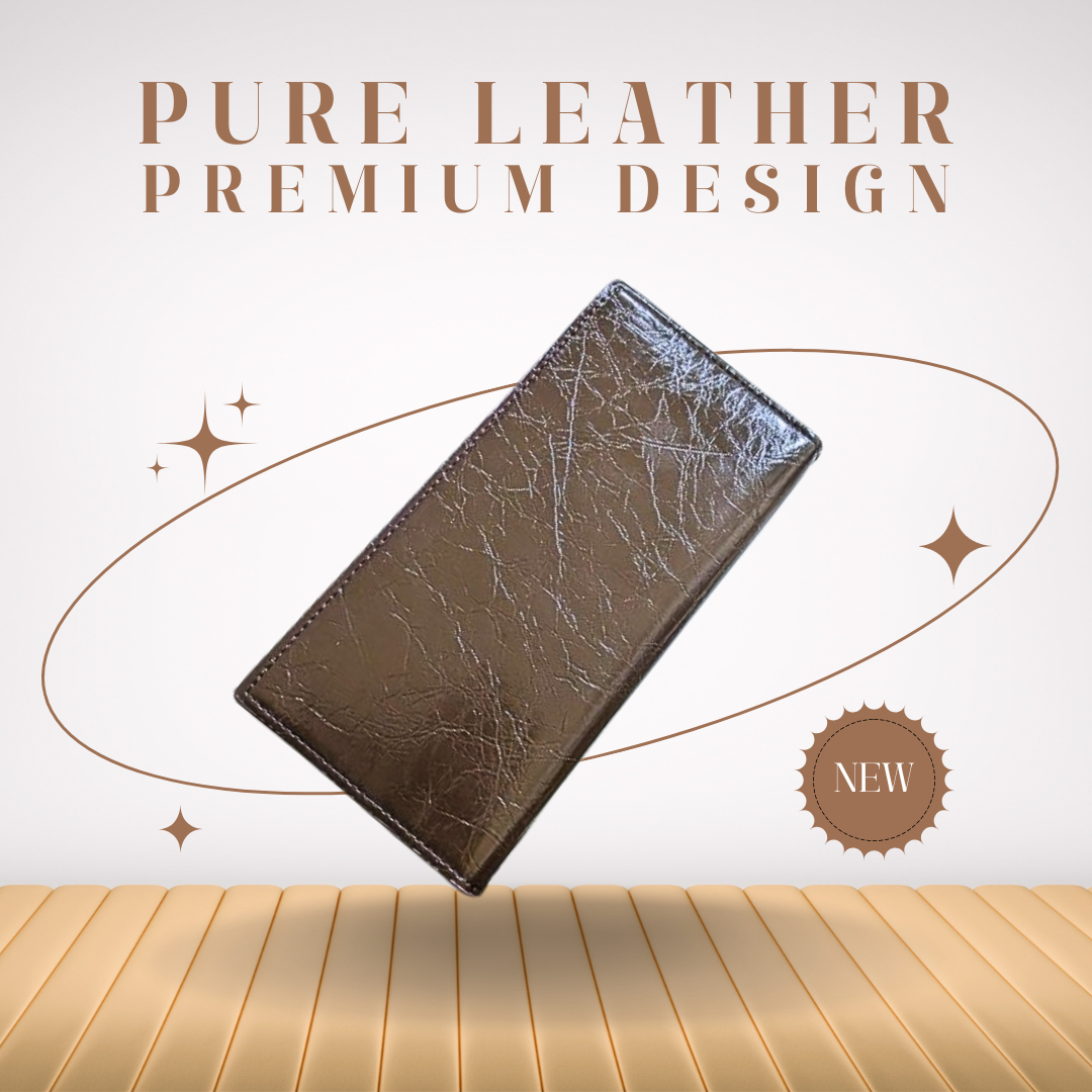 Premium Brown Leather Wallet.