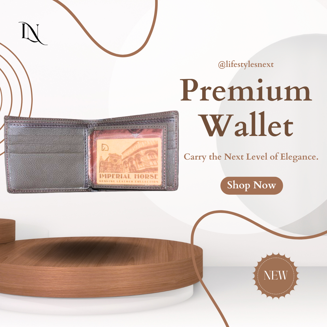 Premium Small Brown Leather Wallet
