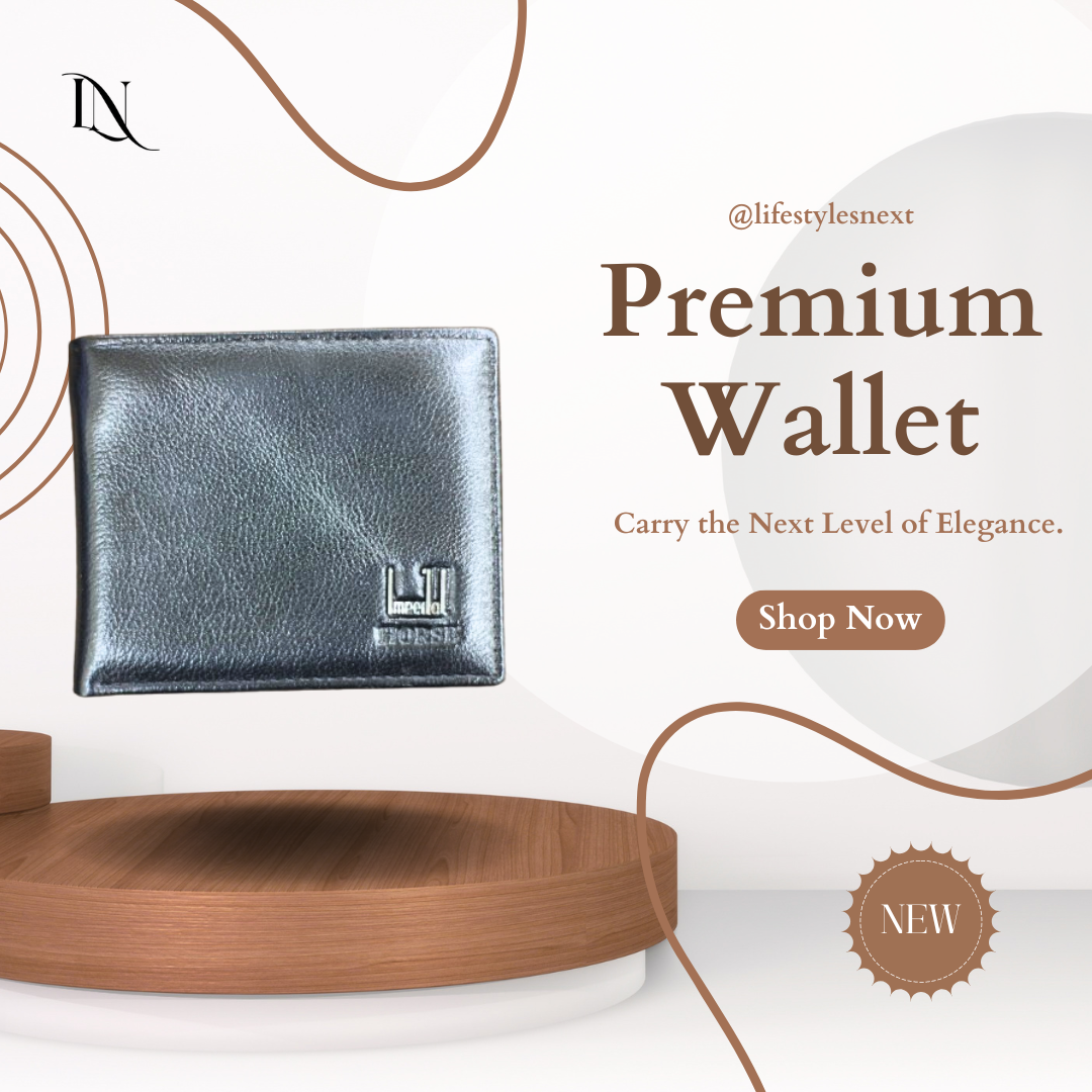 🖤 Premium Small Black Leather Wallet