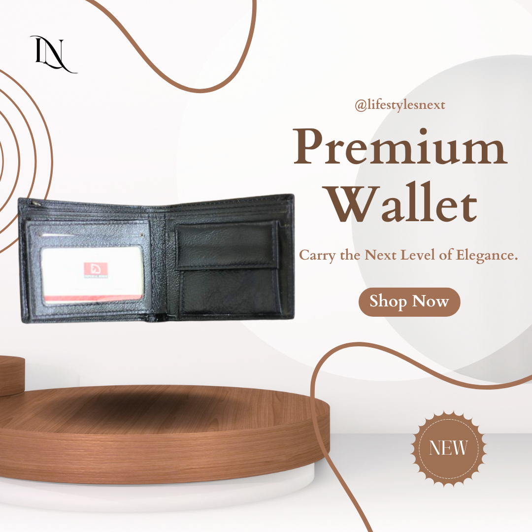 🖤 Premium Small Black Leather Wallet