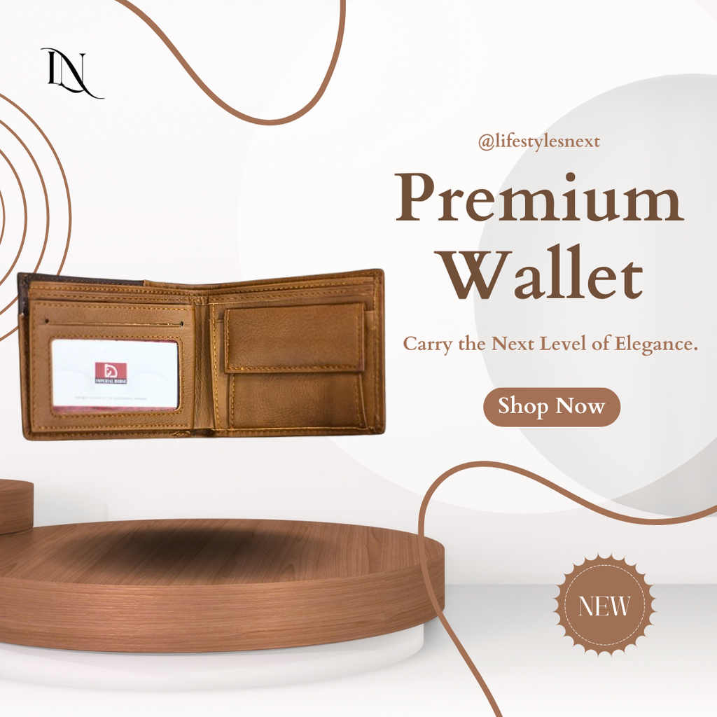 Premium Small Brown Leather Wallet