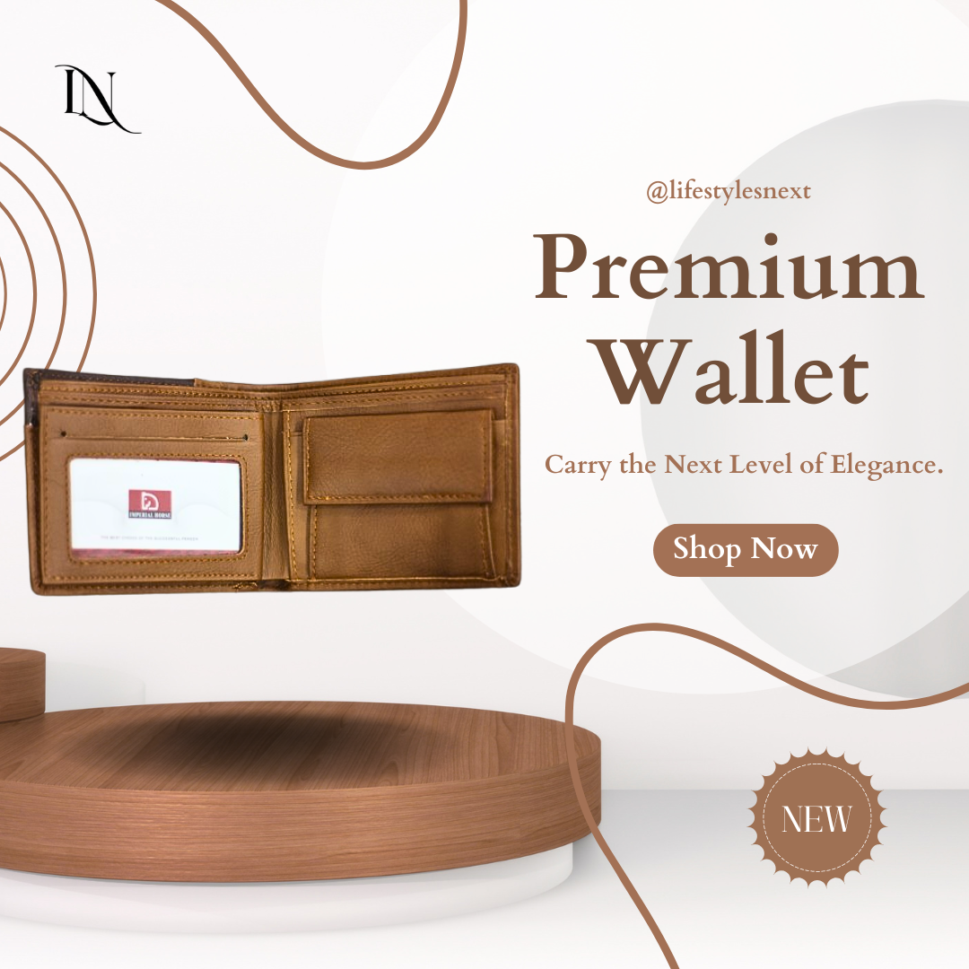 Premium Small Brown Leather Wallet