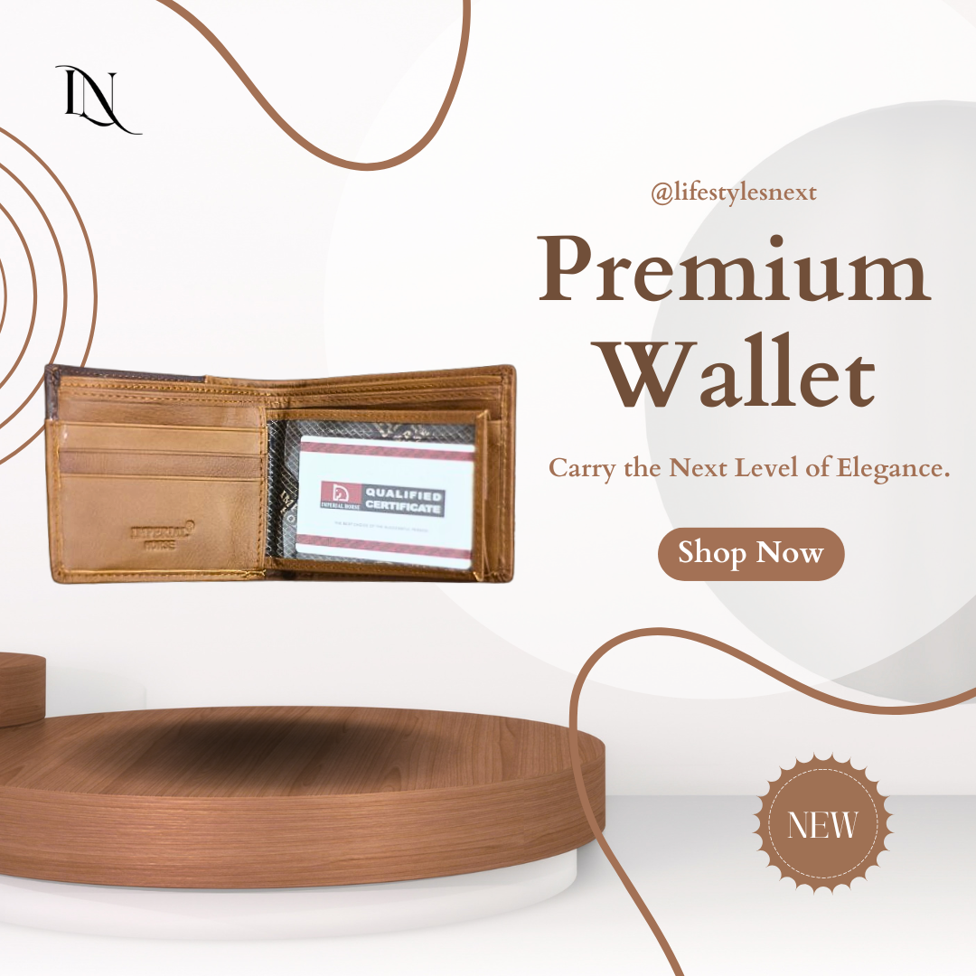 Premium Small Brown Leather Wallet