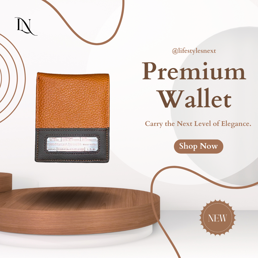 Premium Small Brown Leather Wallet