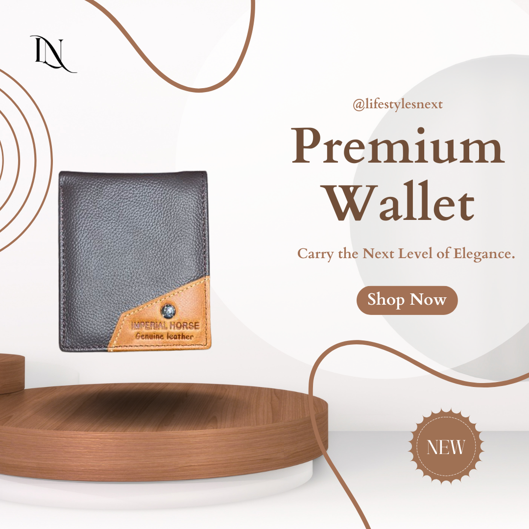 Premium Small Brown Leather Wallet