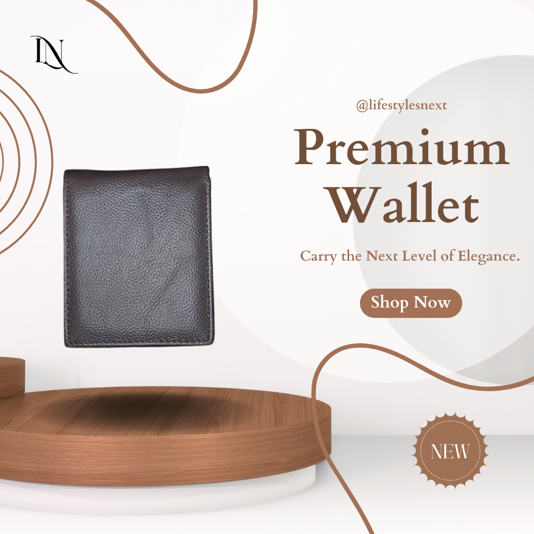 Premium Small Brown Leather Wallet