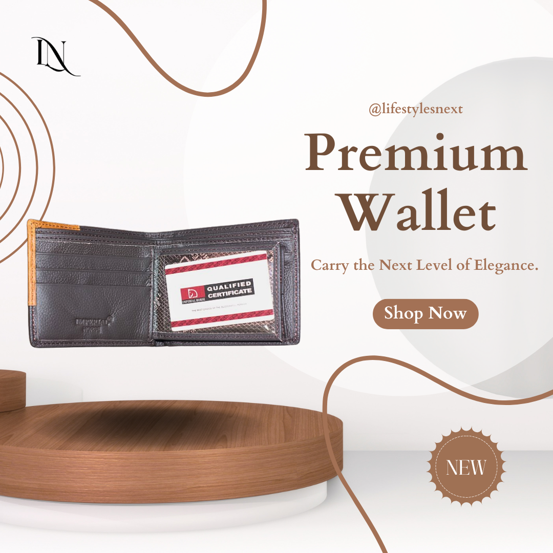 Premium Small Brown Leather Wallet