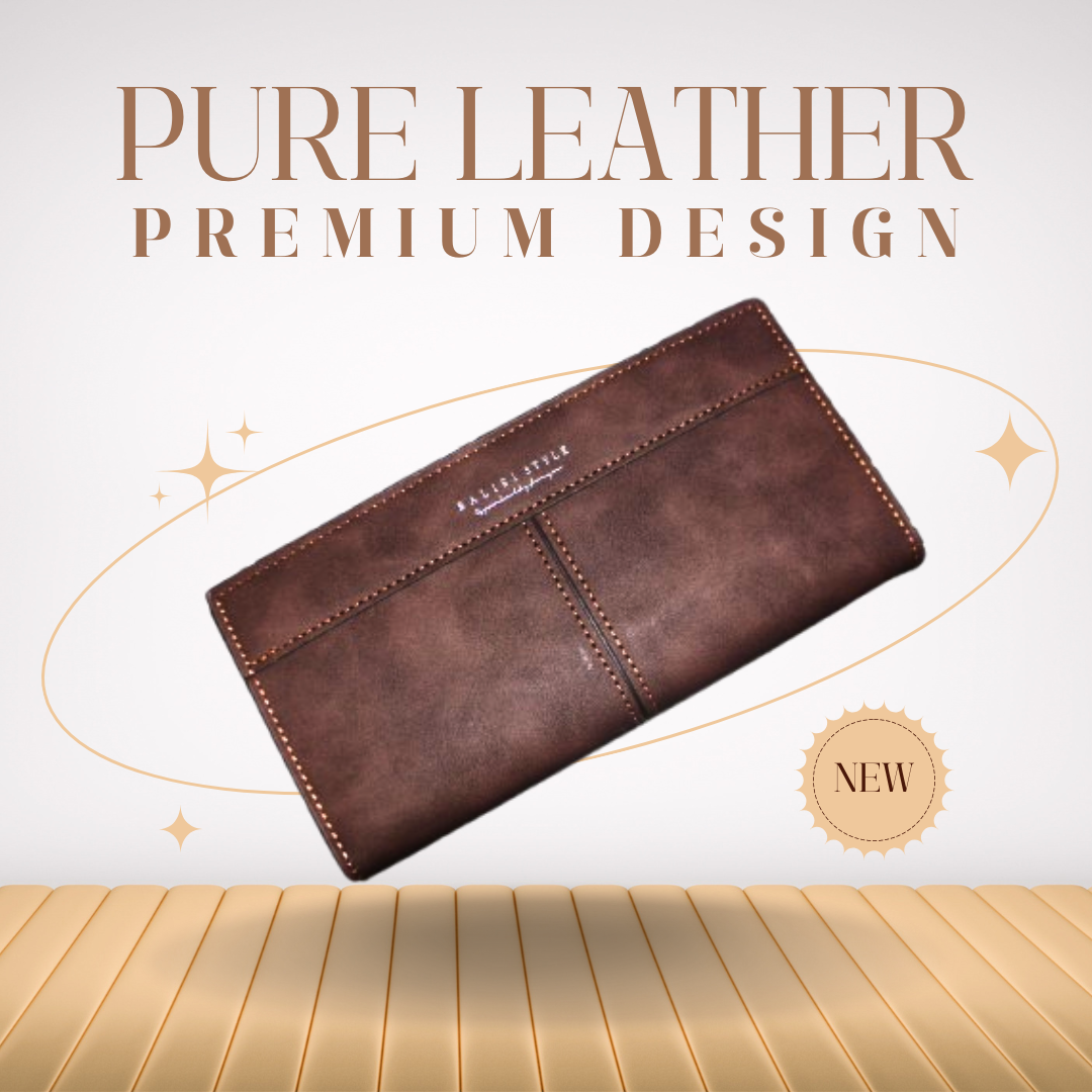 Premium Brown Leather Wallet.