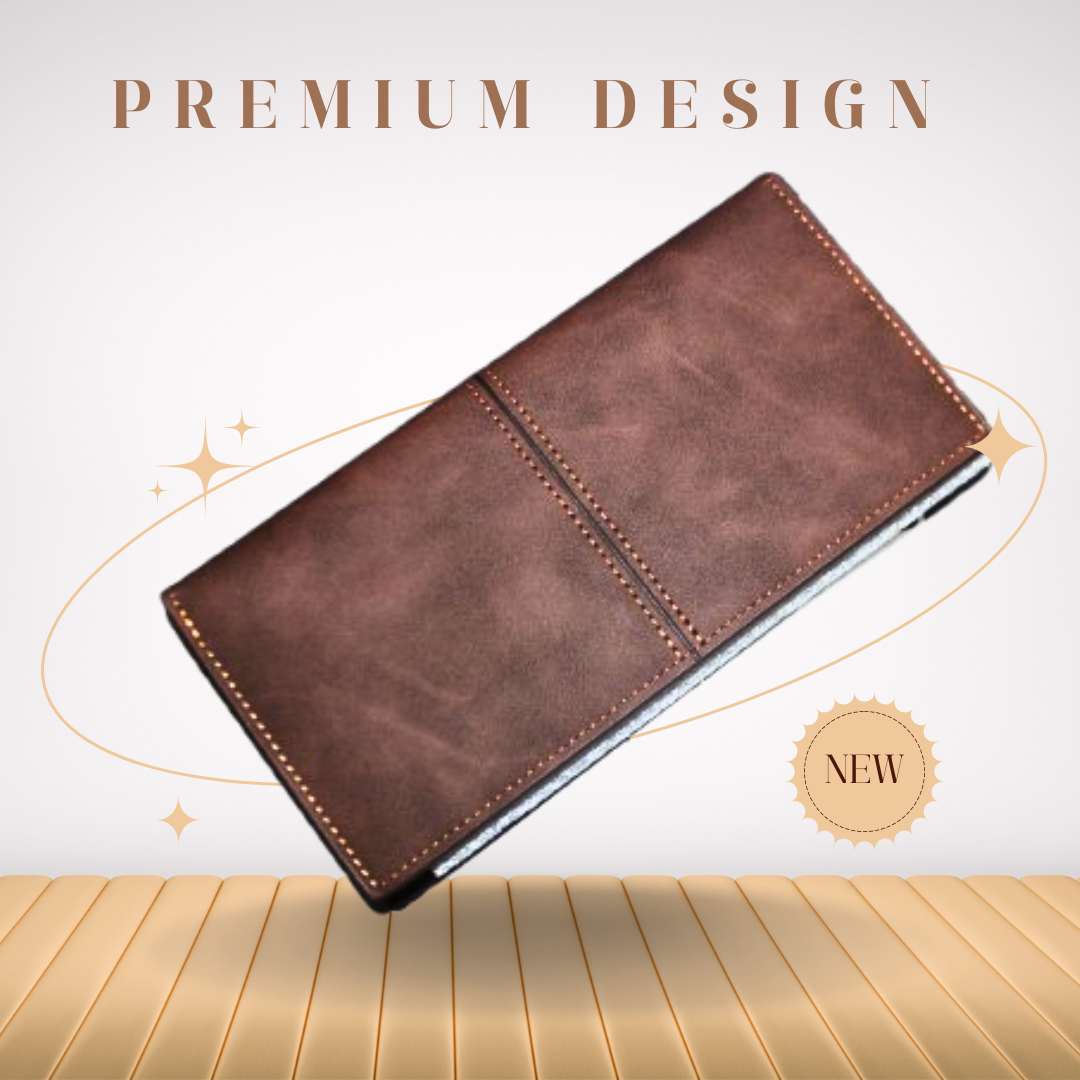 Premium Brown Leather Wallet.