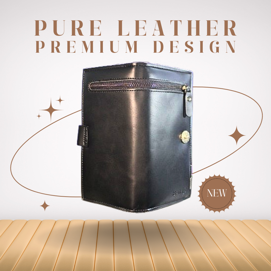 Premium Black Leather Wallet.