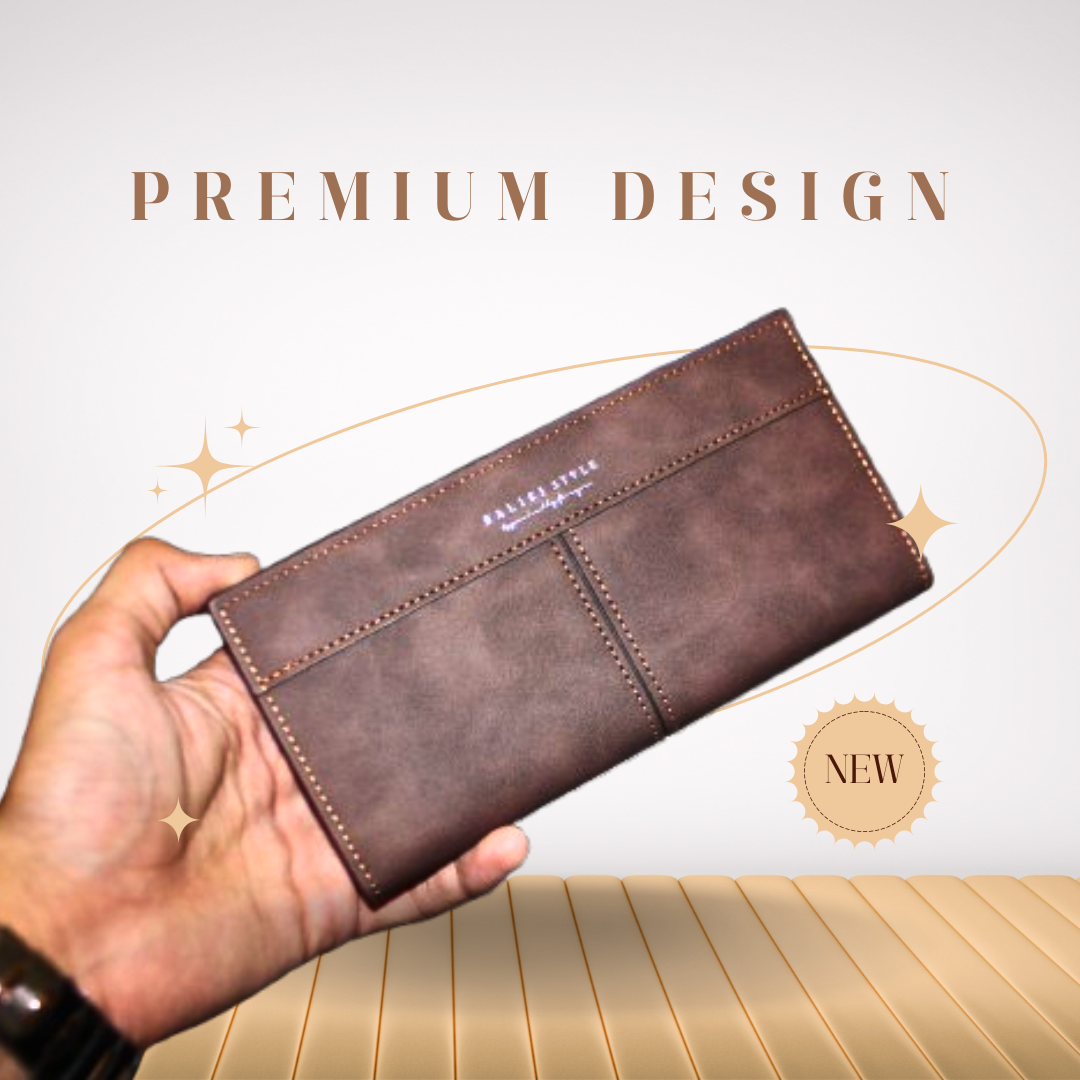 Premium Brown Leather Wallet.