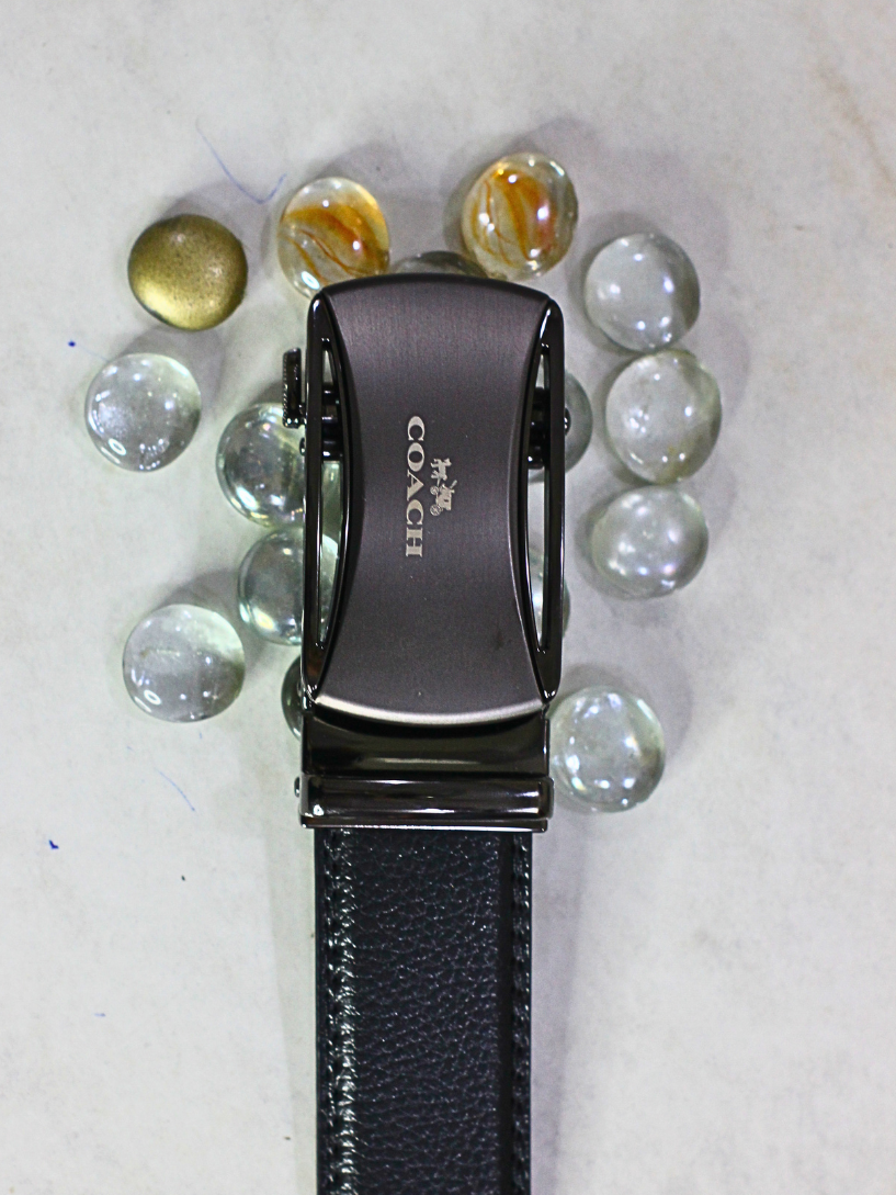 Premium Black Leather Belt for Men