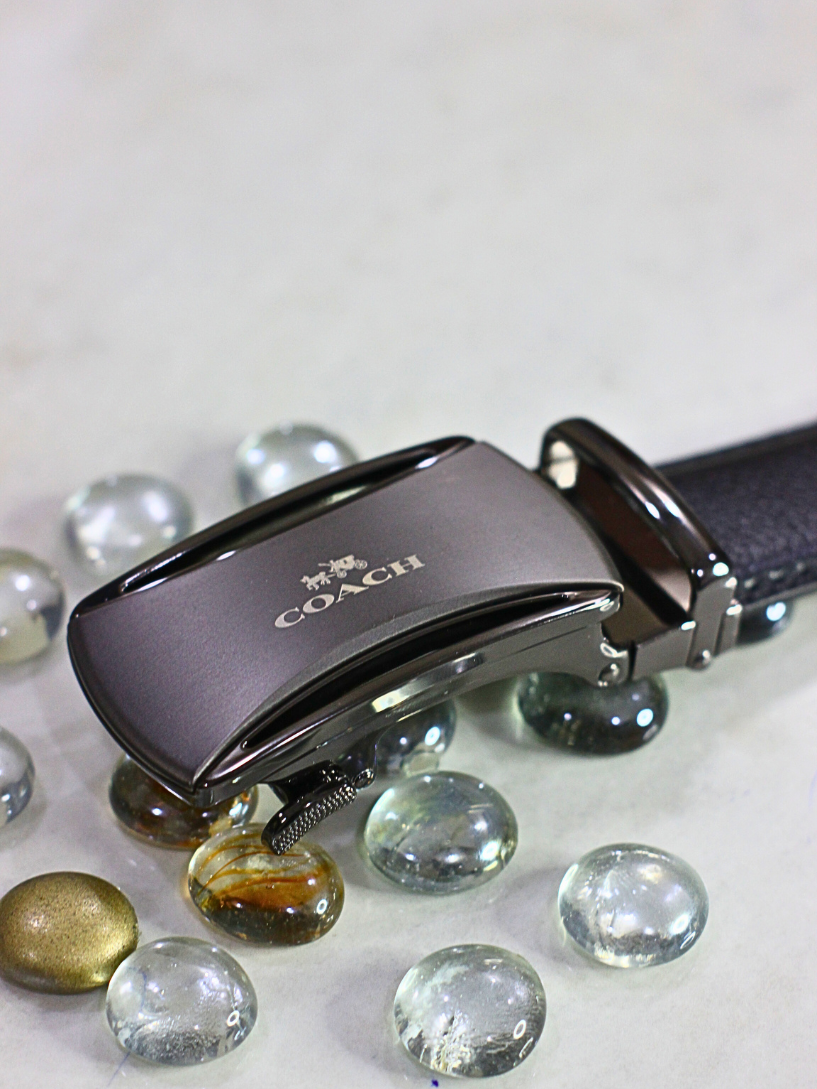 Premium Black Leather Belt for Men
